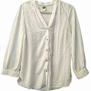 Anthropologie White Blouse